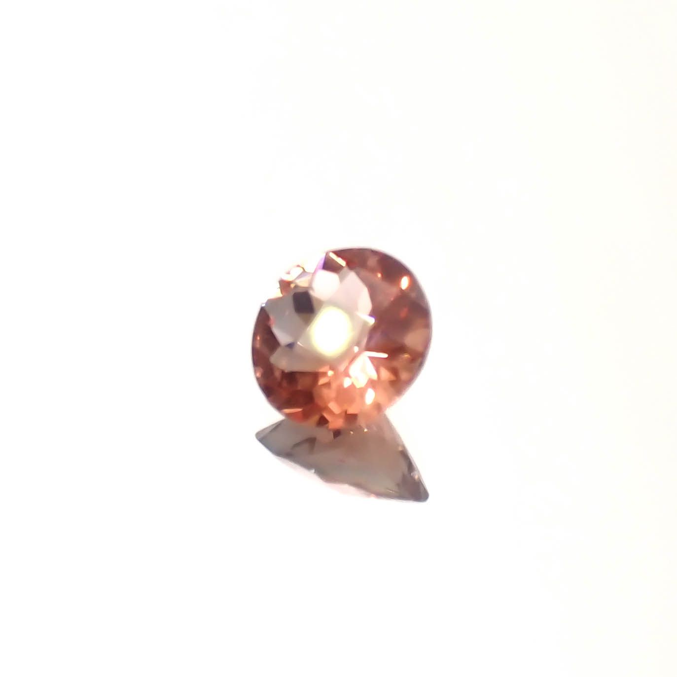 ◇チェッカーカット◇アンデシン(宝石名アンデシン/ラブラドライト)チベット産 0.43ct 識別済[240225964]5.6x5.5mm前後