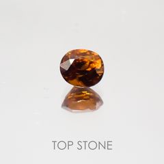 バストネサイト(宝石名バストネサイト)パキスタン産 0.452ct ソ付(彩珠)[20128962]4×3.6mm前後
