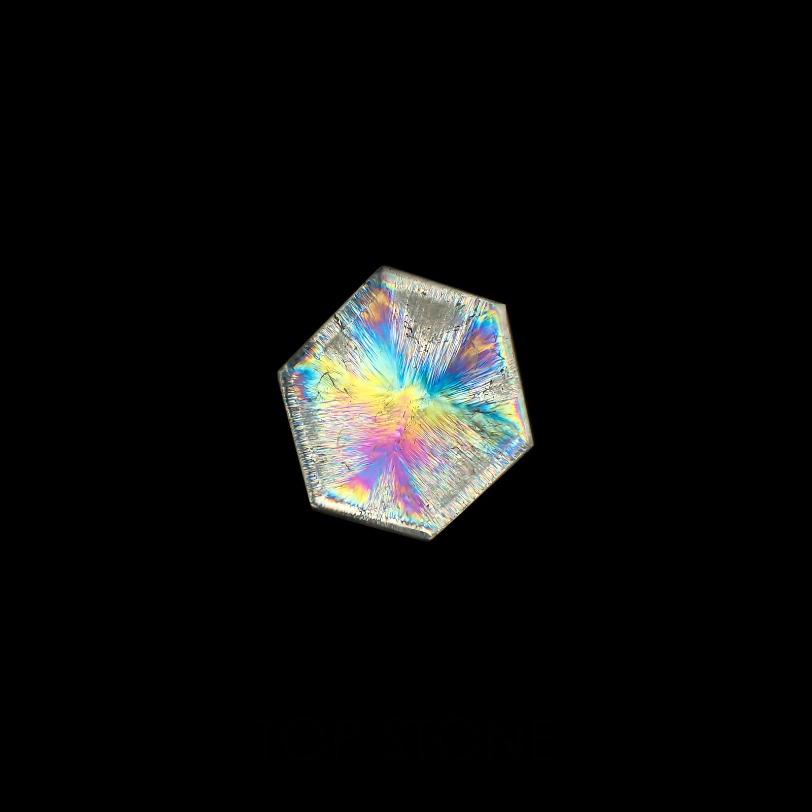 トラピッチェクォーツ 偏光板2枚付き コロンビア・ボヤカ産 39.07ct[230321100]27x24.1mm前後