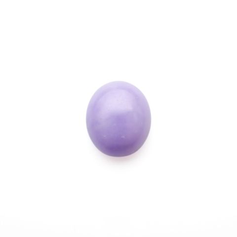 ラベンダー翡翠(宝石名ラベンダー・ジェダイト(翡翠))ビルマ産 5.964ct ソ付(彩珠)[221219579]12x10.1mm前後