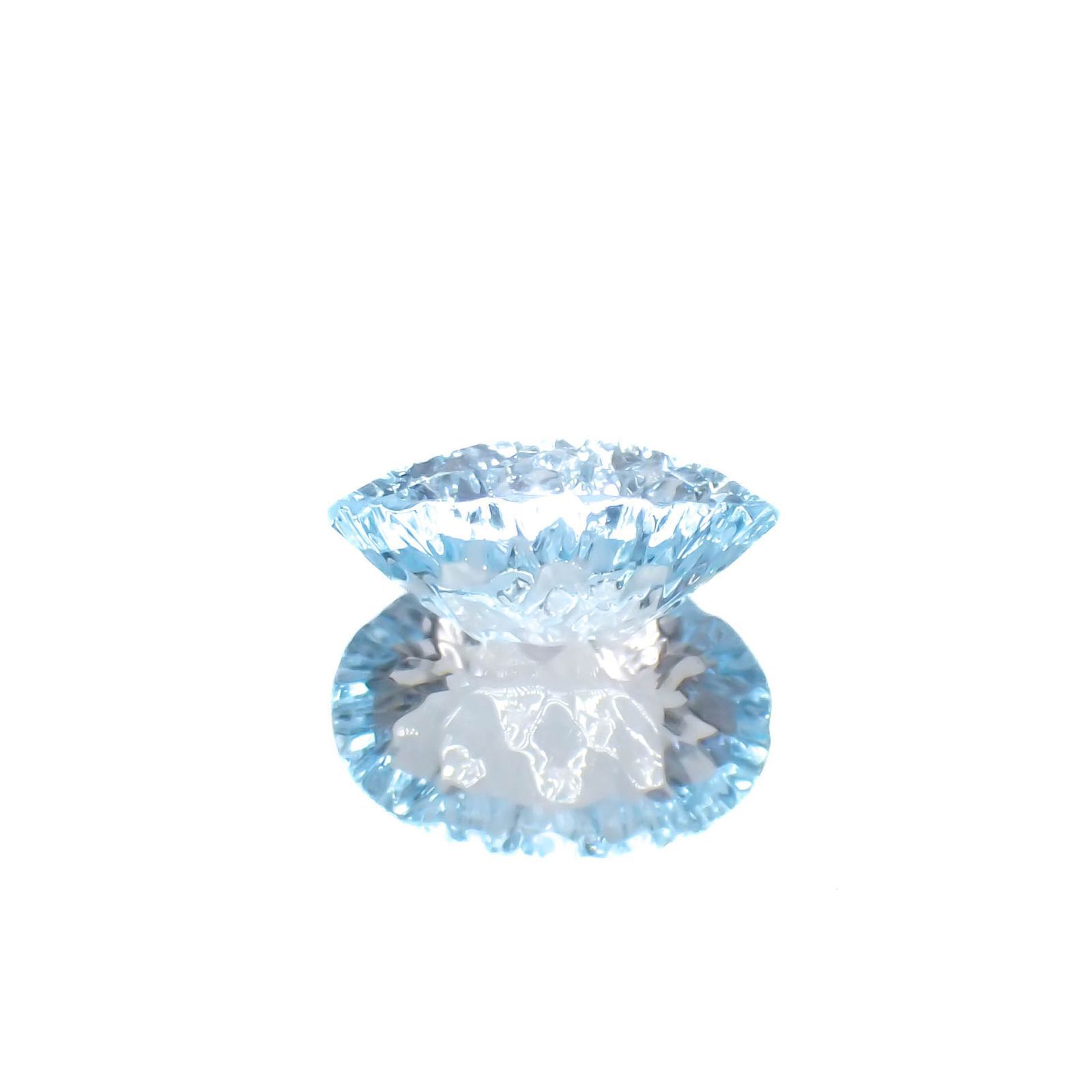 ◇カスタムカット◇ブルートパーズ ブラジル産 3.65ct[221219339]12x8.1mm前後