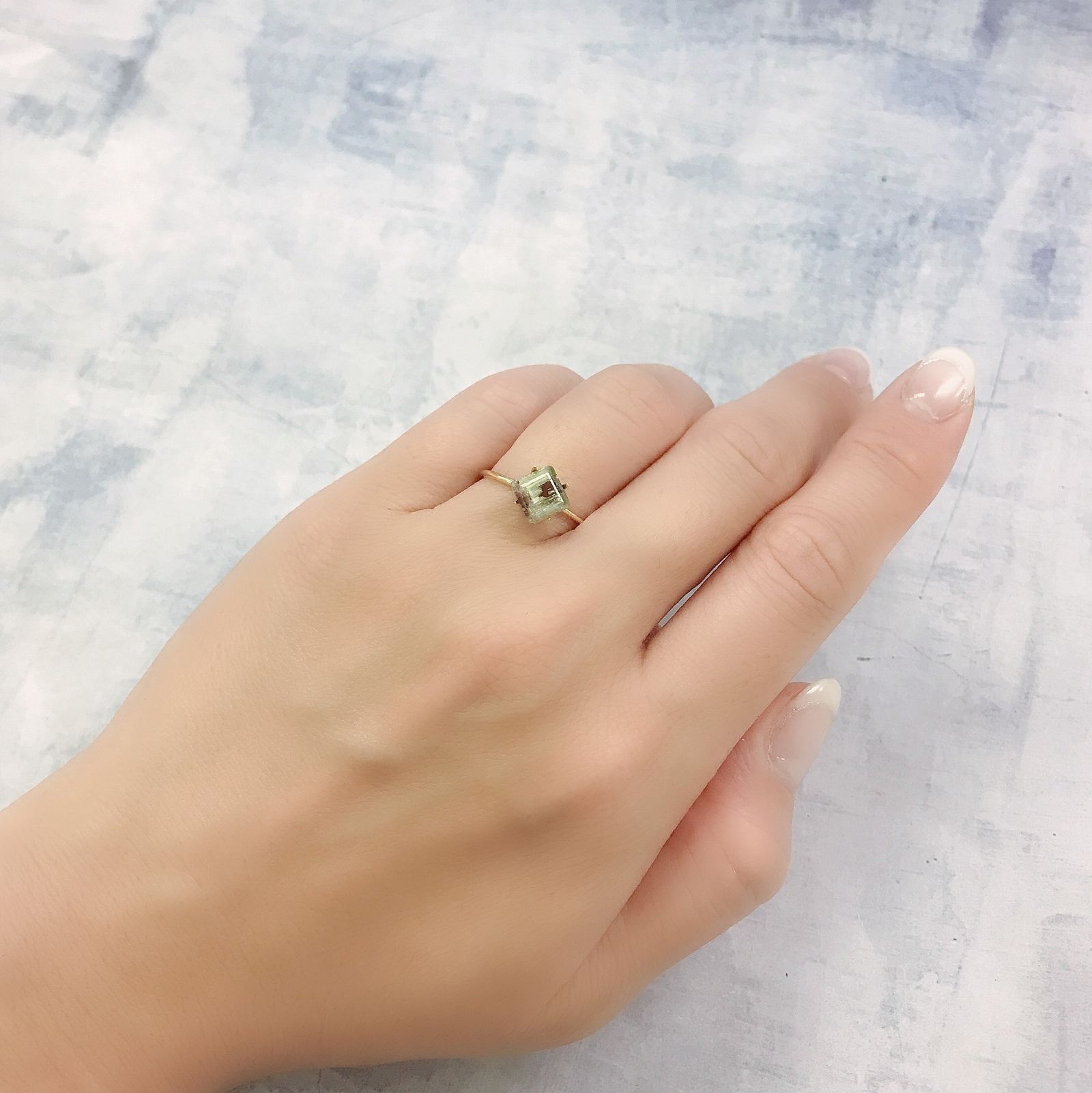 ゼブラトルマリン ブラジル産 1.18ct[220716935]6.4x6.6mm前後
