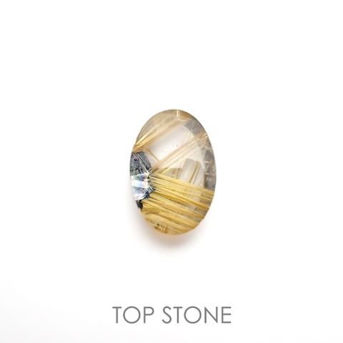 太陽ルチルクォーツ ブラジル産 13.89ct[220716730]20.6x13.9mm前後