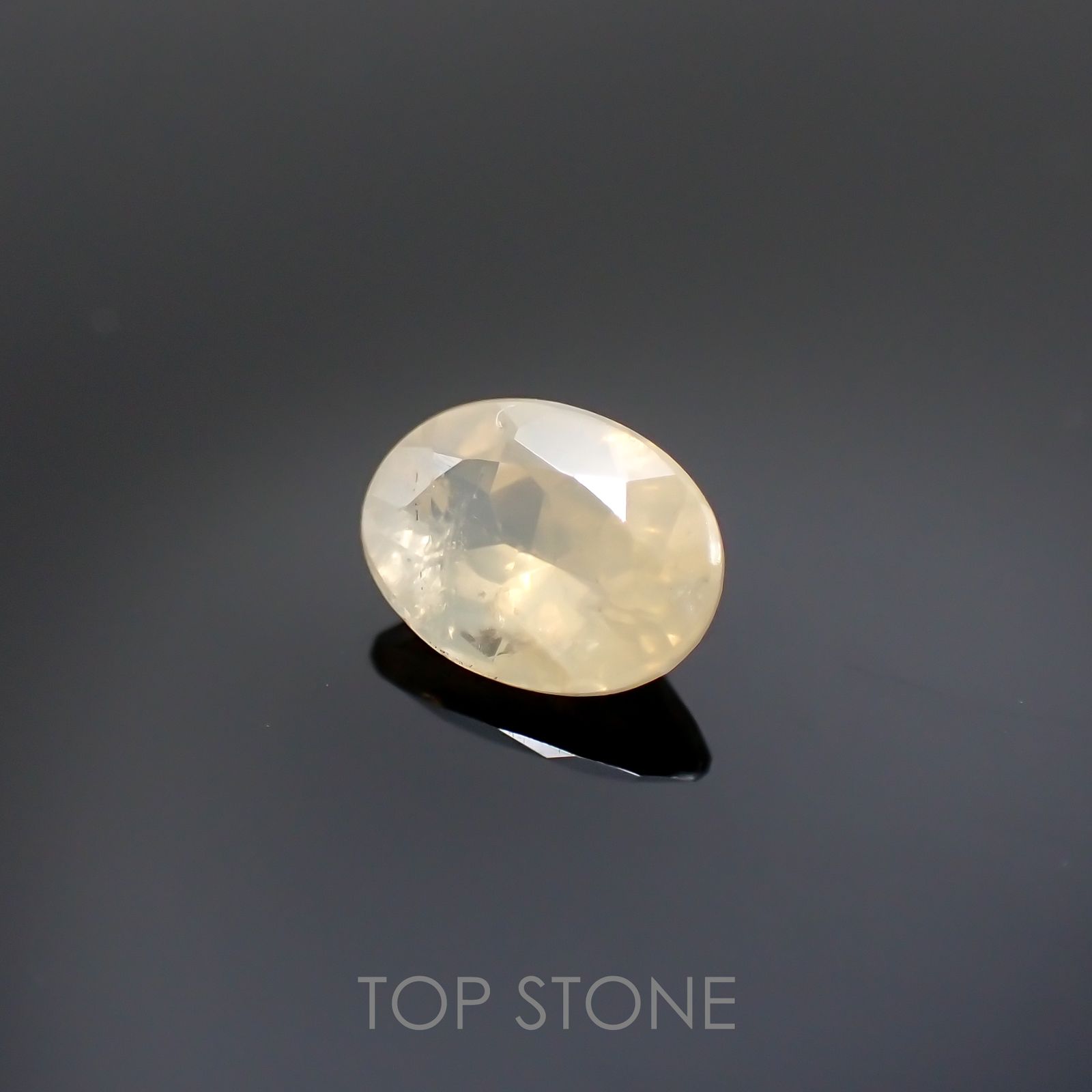 シーライト(宝石名シーライト) 中国産 1.146ct ソ付(彩珠)[20117728]6.5×4.7mm前後