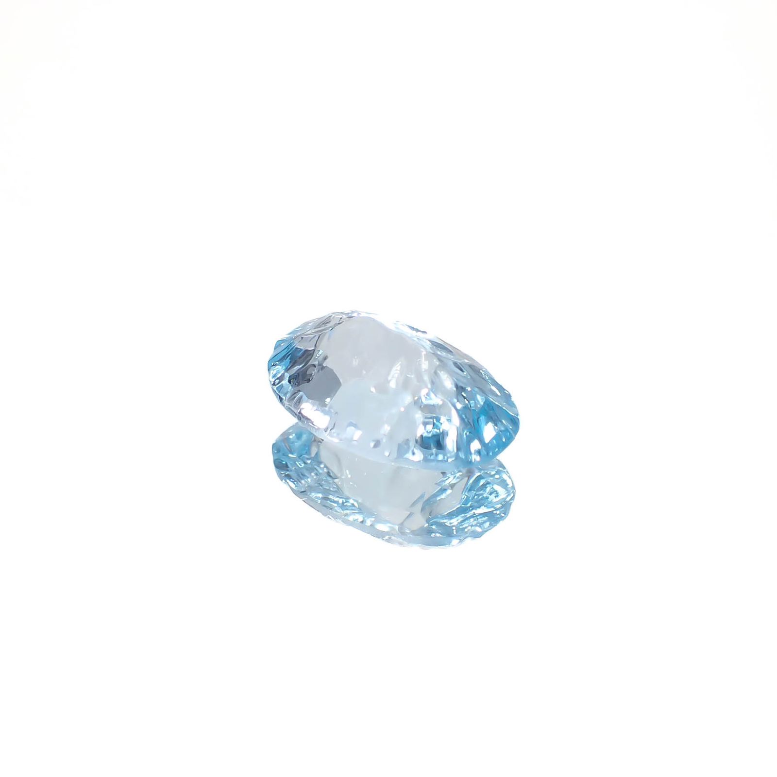 ◇カスタムカット◇ブルートパーズ ブラジル産 3.58ct [241029252]12x8.1mm前後