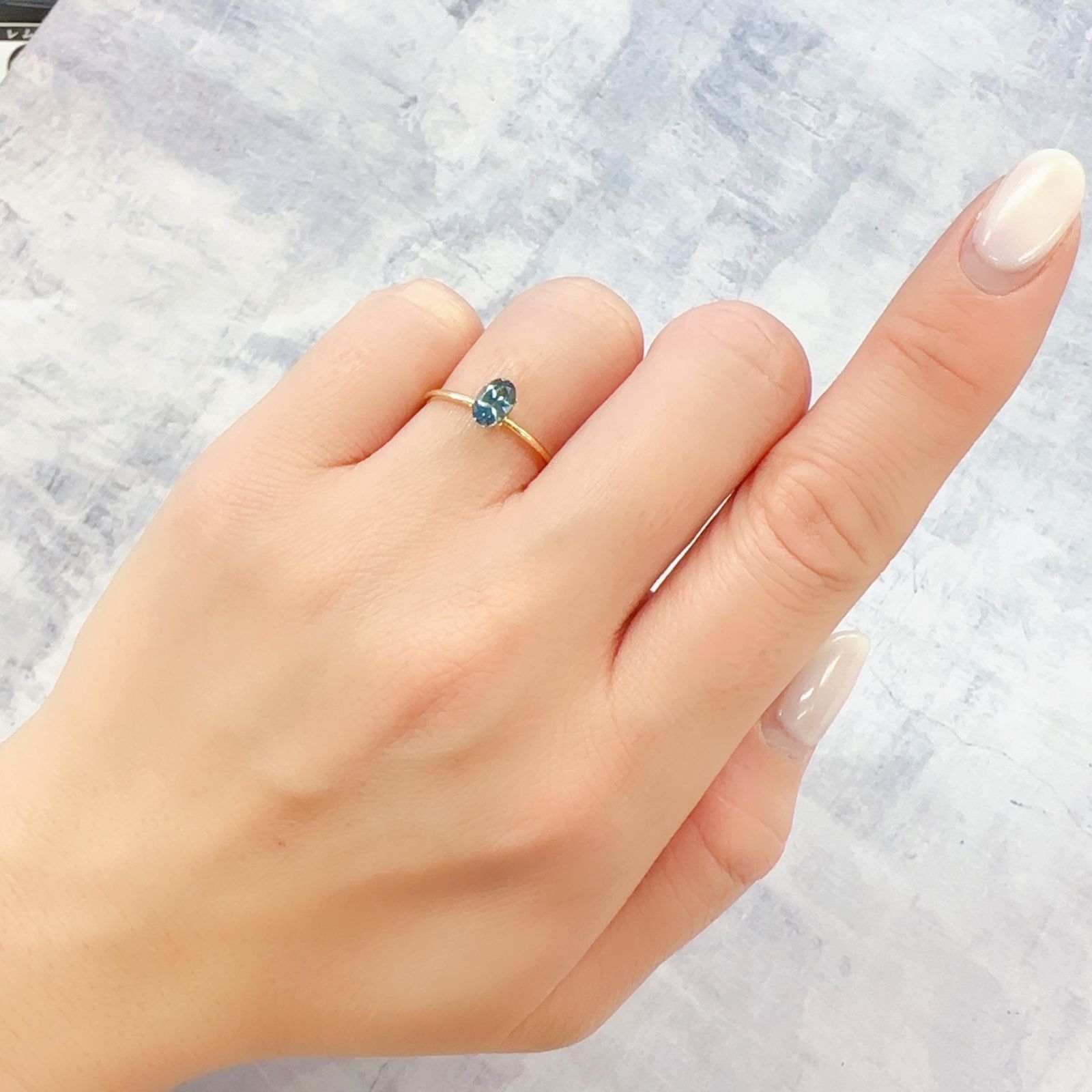 モンタナサファイア アメリカ・モンタナ州産 0.62ct[230220562]6x4mm前後