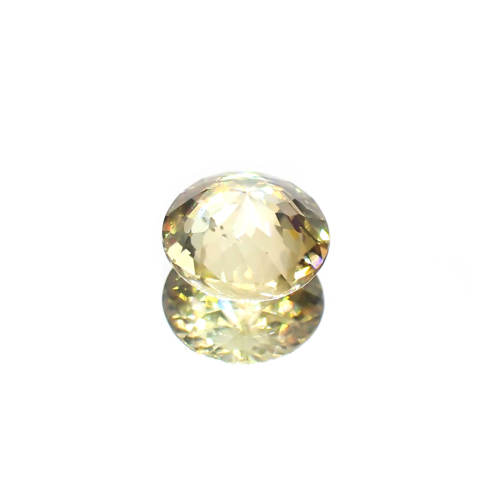 イエロージルコン(宝石名ジルコン)スリランカ/カンボジア産 1.83ct 識別済[230823194]7.3x7.3mm前後