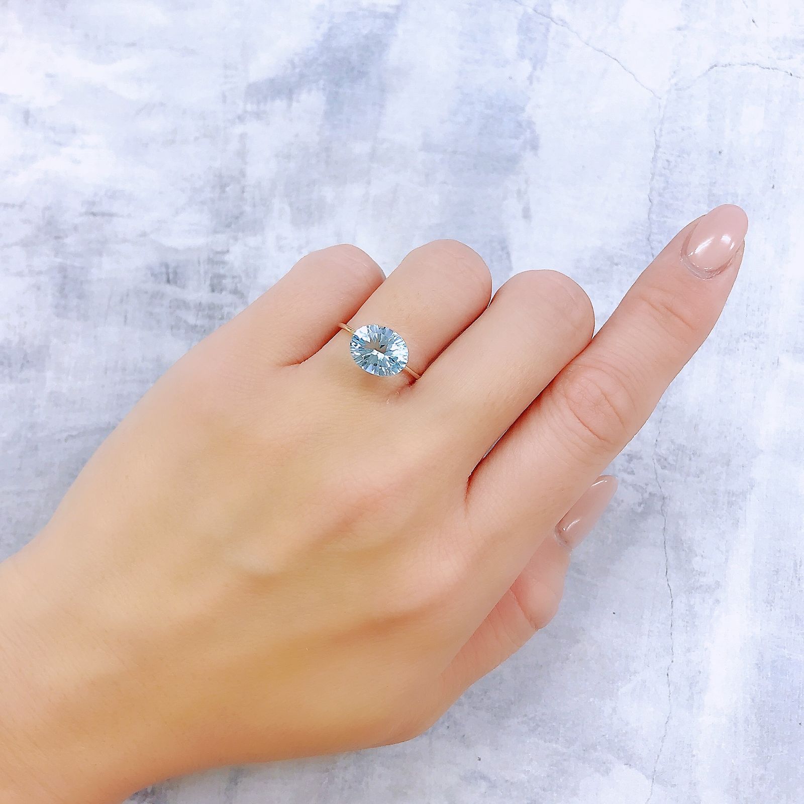 ブルートパーズ ブラジル産 3.14ct[221219346]10.1x8.1mm前後