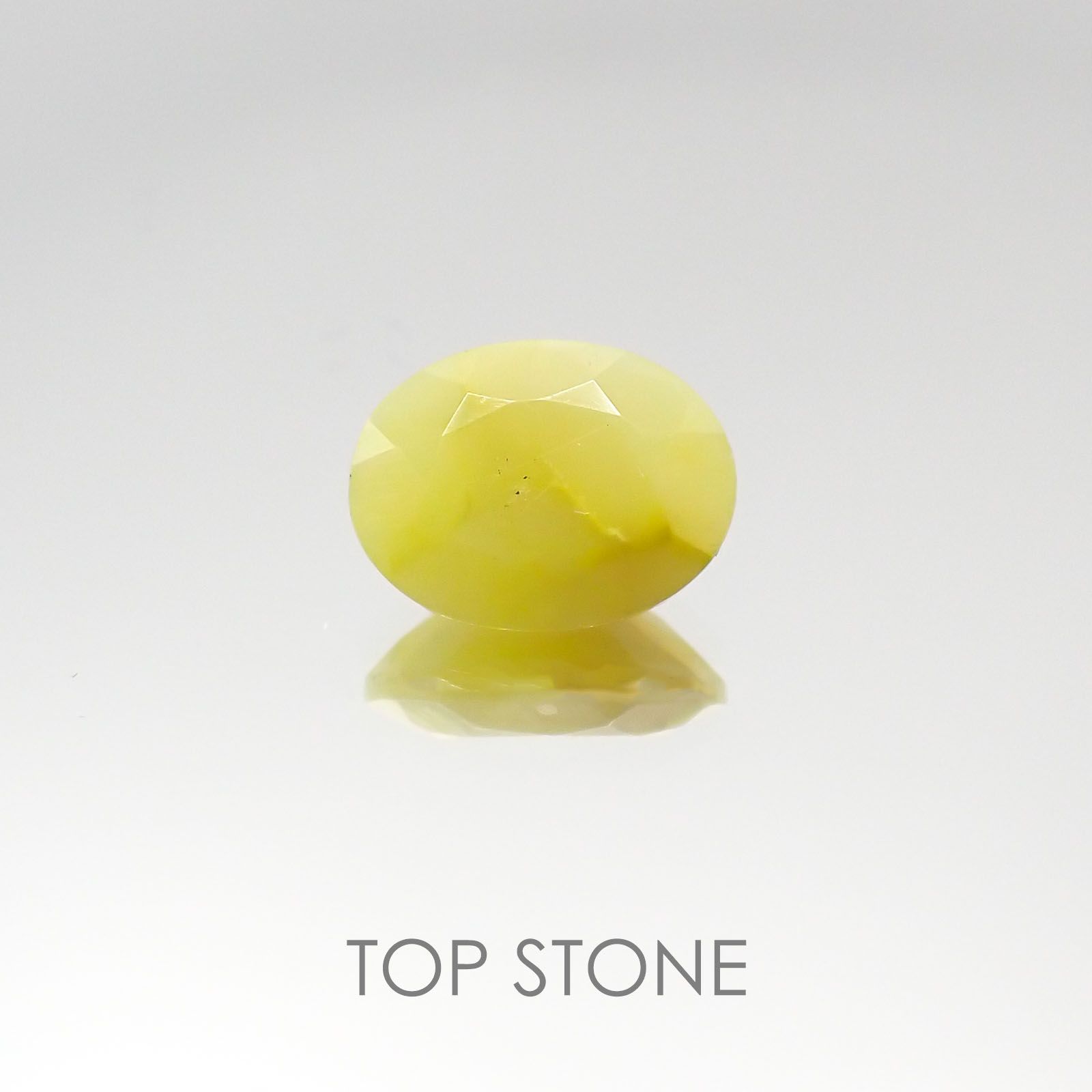 スミソナイト イタリア産 ルース 1.863ct ソーティング付き[20095826]8.2×6.3mm前後