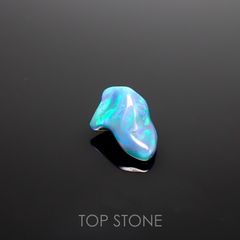 ◇バロック型◇ブラックオパール エチオピア産 ルース 1.23ct[210913247]10.3×6.6mm前後