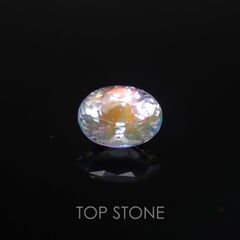 レインボームーンストーン(アンデシンラブラドライト) マダガスカル産 ルース 0.44ct[210310123]5.5×4.2mm前後
