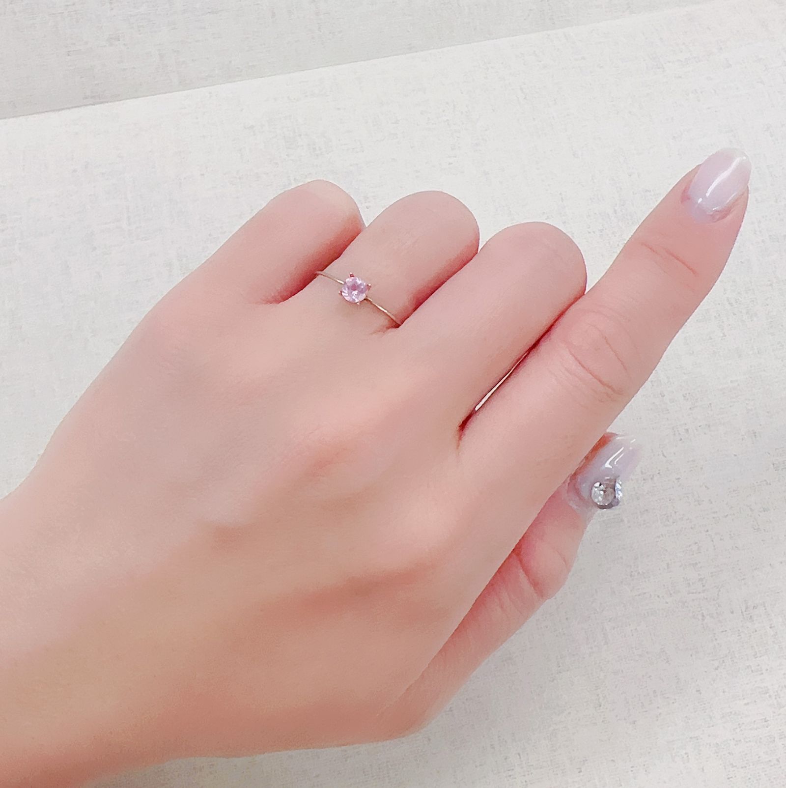シルキーピンクスピネル タンザニア産 0.34ct[230421564]4x4mm前後