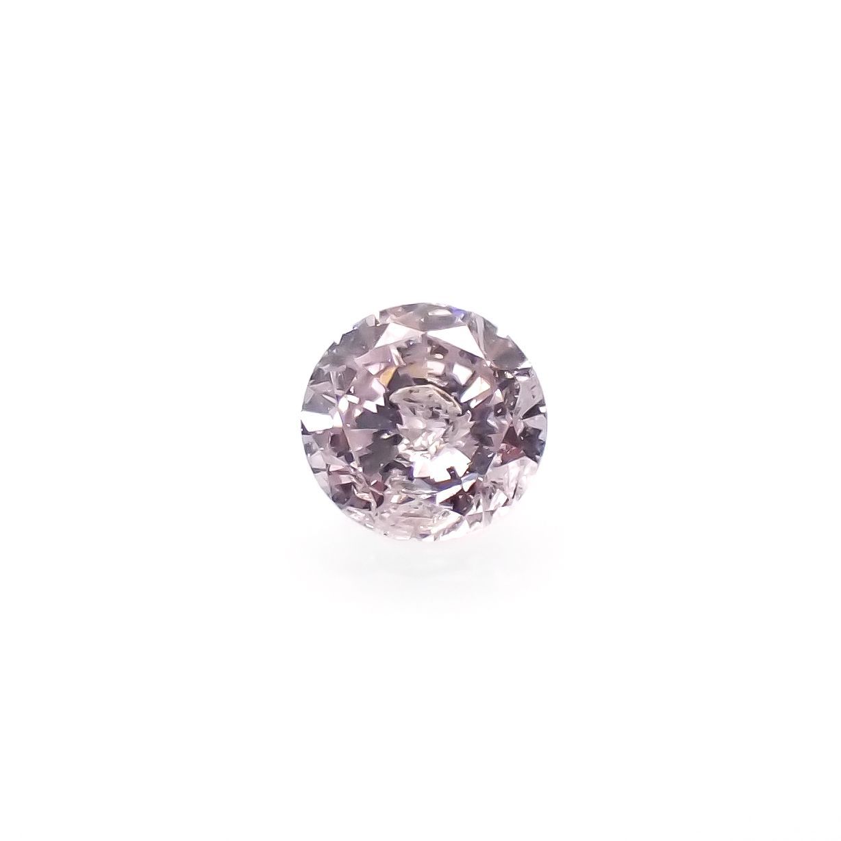 Fancy0.131 ct F. Brn.Pur. Pink 天然 ピンク ダイヤモンド