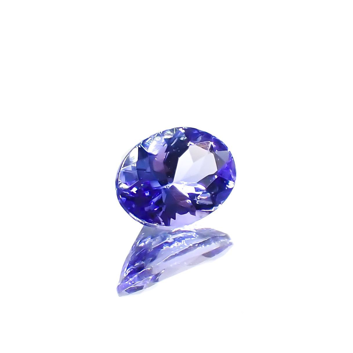 タンザナイト(宝石名タンザナイト)タンザニア産 0.46ct 識別済[230120210]6x4mm前後