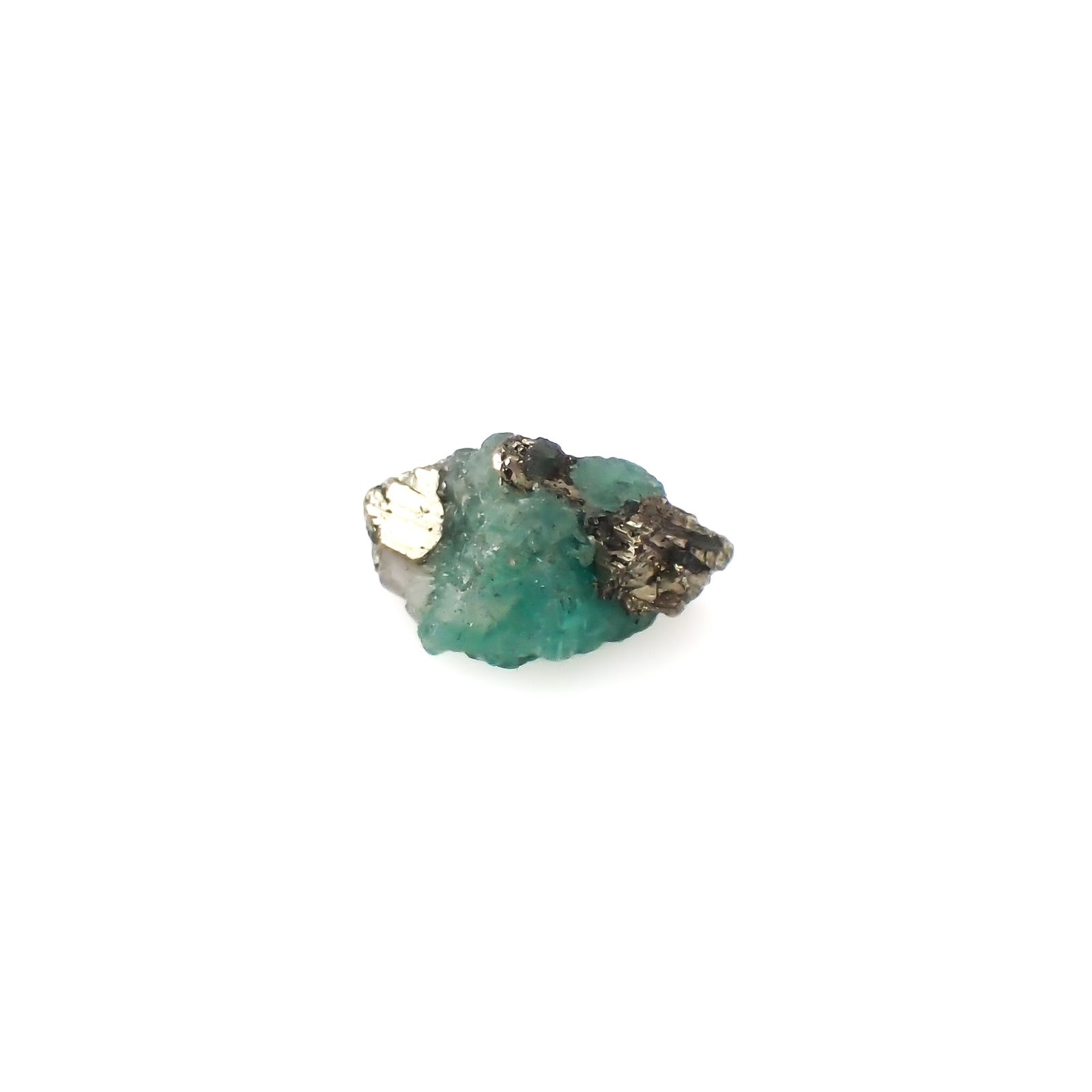 エメラルド 原石 コロンビア産 4.30ct[240427240]11.2x10.3mm前後