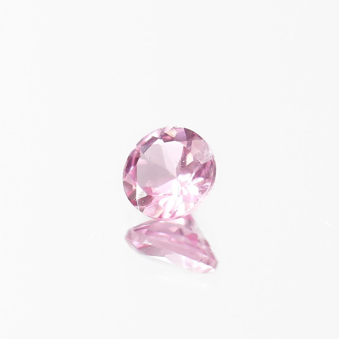 シルキーピンクスピネル タンザニア産 0.27ct[230421560]3.8x3.8mm前後