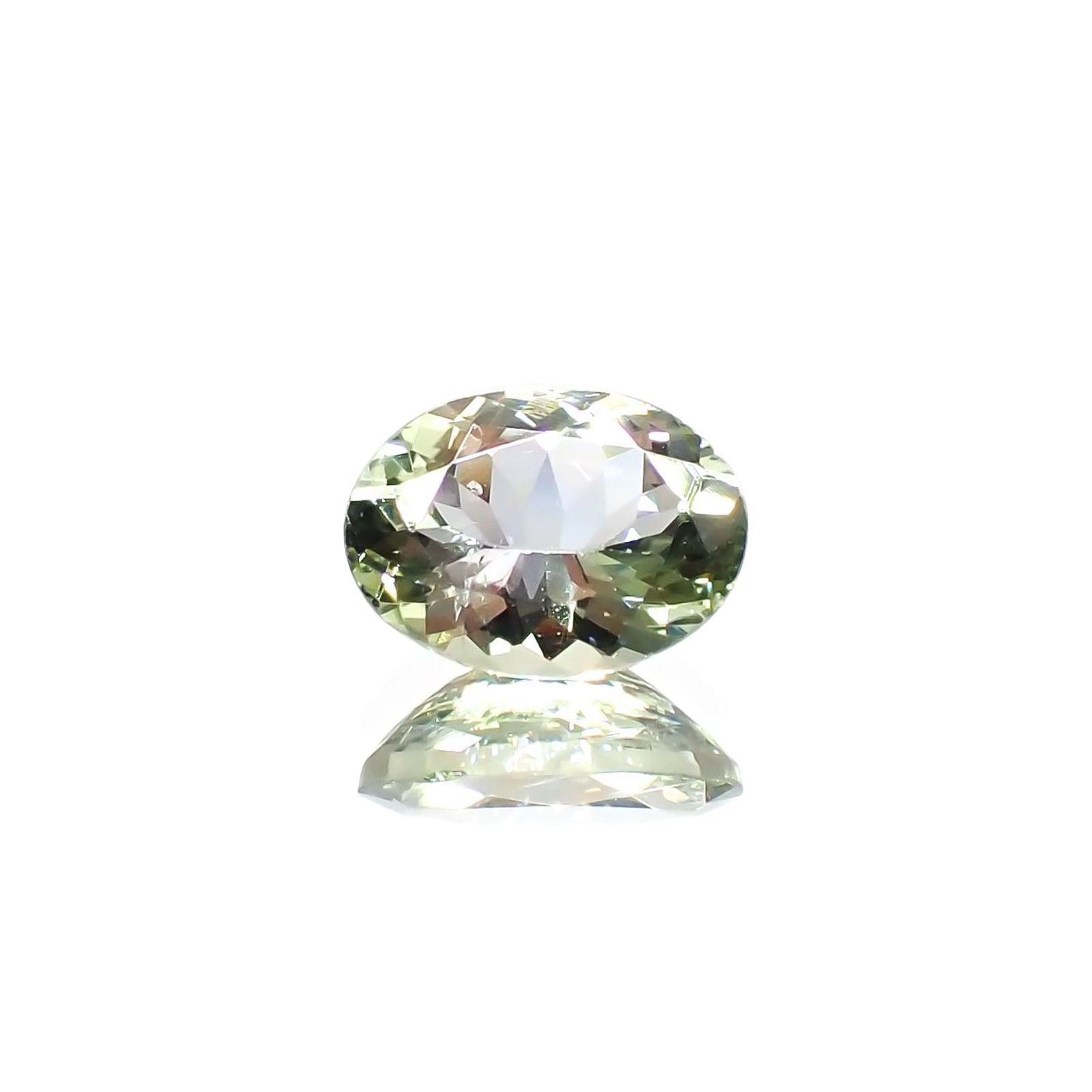 バイカラータンザナイト(宝石名バイカラー・ゾイサイト) タンザニア産 識別済 1.56ct / 8.6x6.5mm前後 [210812651]