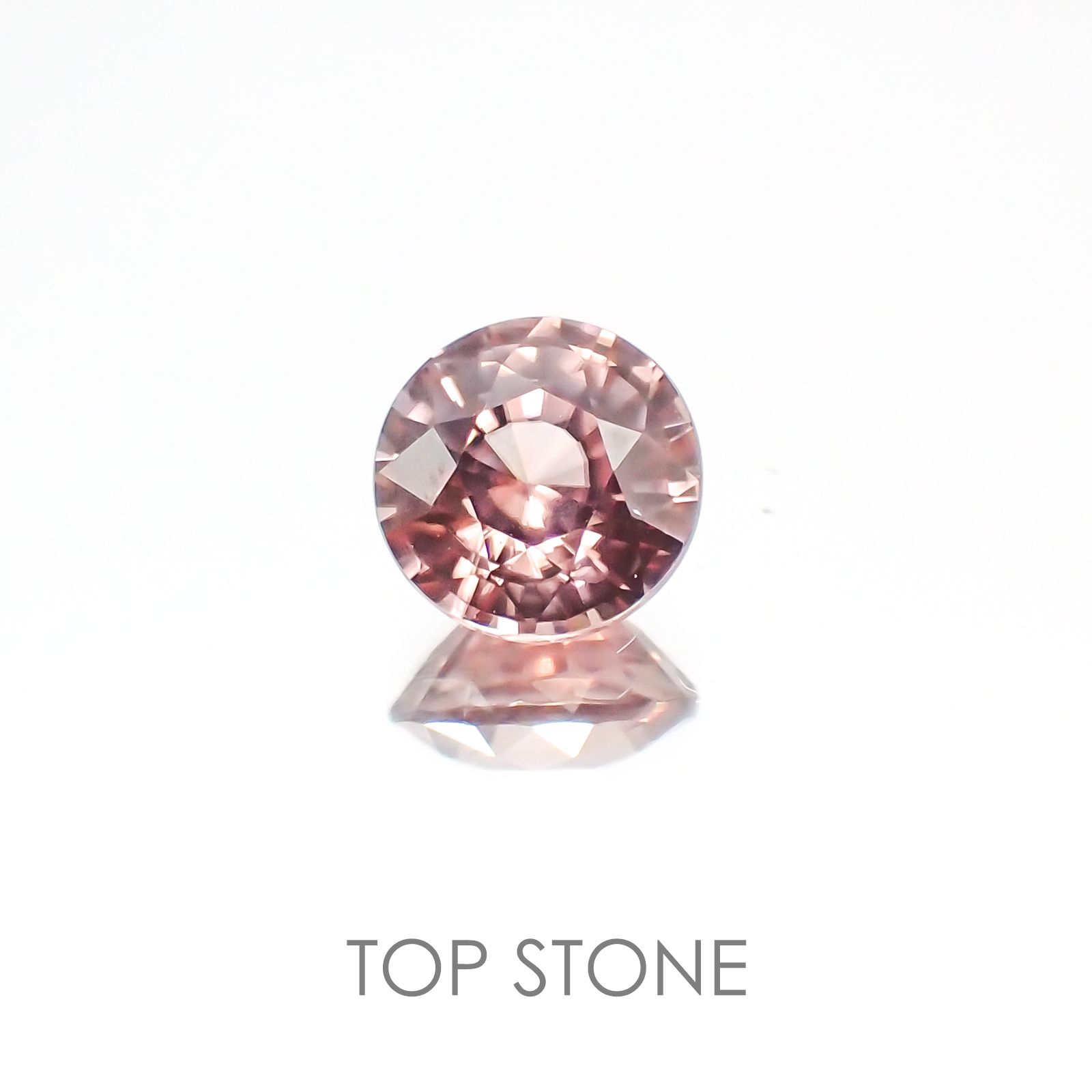 ピンクジルコン スリランカ,カンボジア産 ルース 1.3ct[20128057]6.1×6.1mm前後