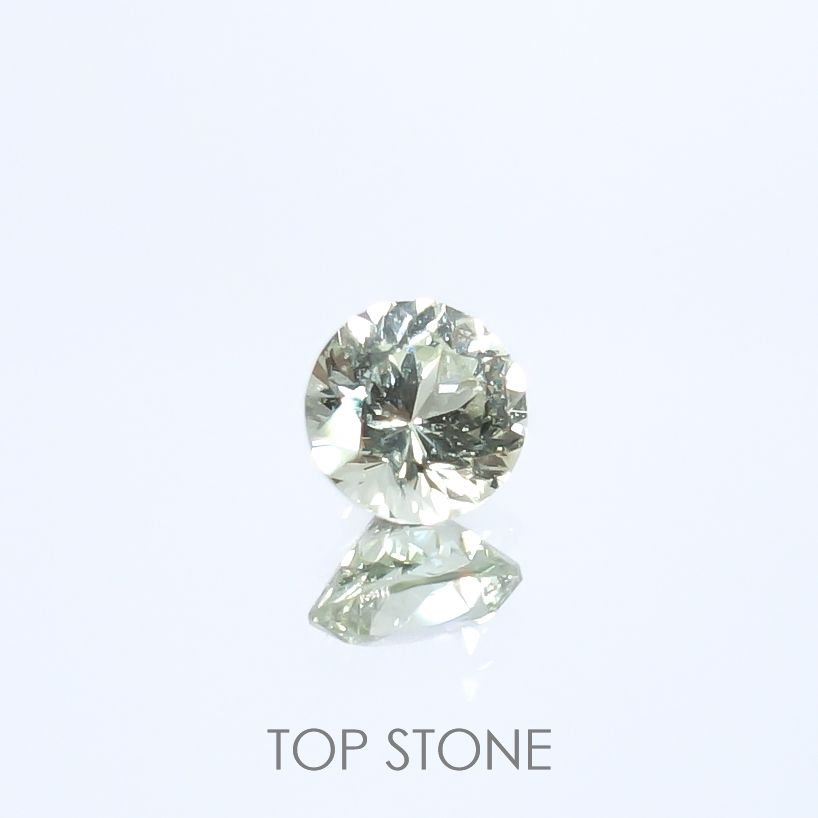 アイスライムブルーサファイア(宝石名サファイア)マダガスカル/オーストラリア産 0.27ct 識別済[220817366]3.8x3.7mm前後