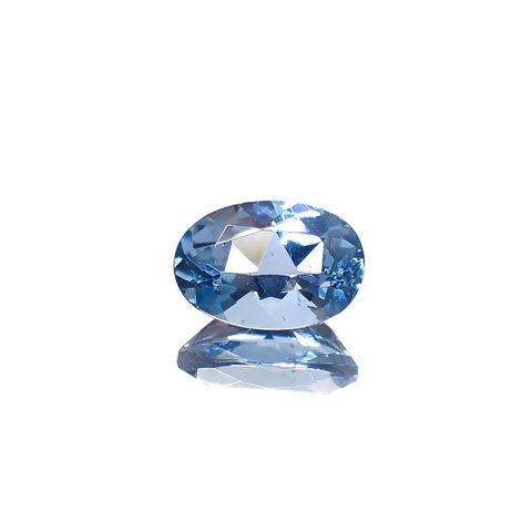 タトゥーアクアマリン ブラジル・ミナスジェライス州タトゥー鉱山産 0.52ct[240929122]6.5x4.4mm前後