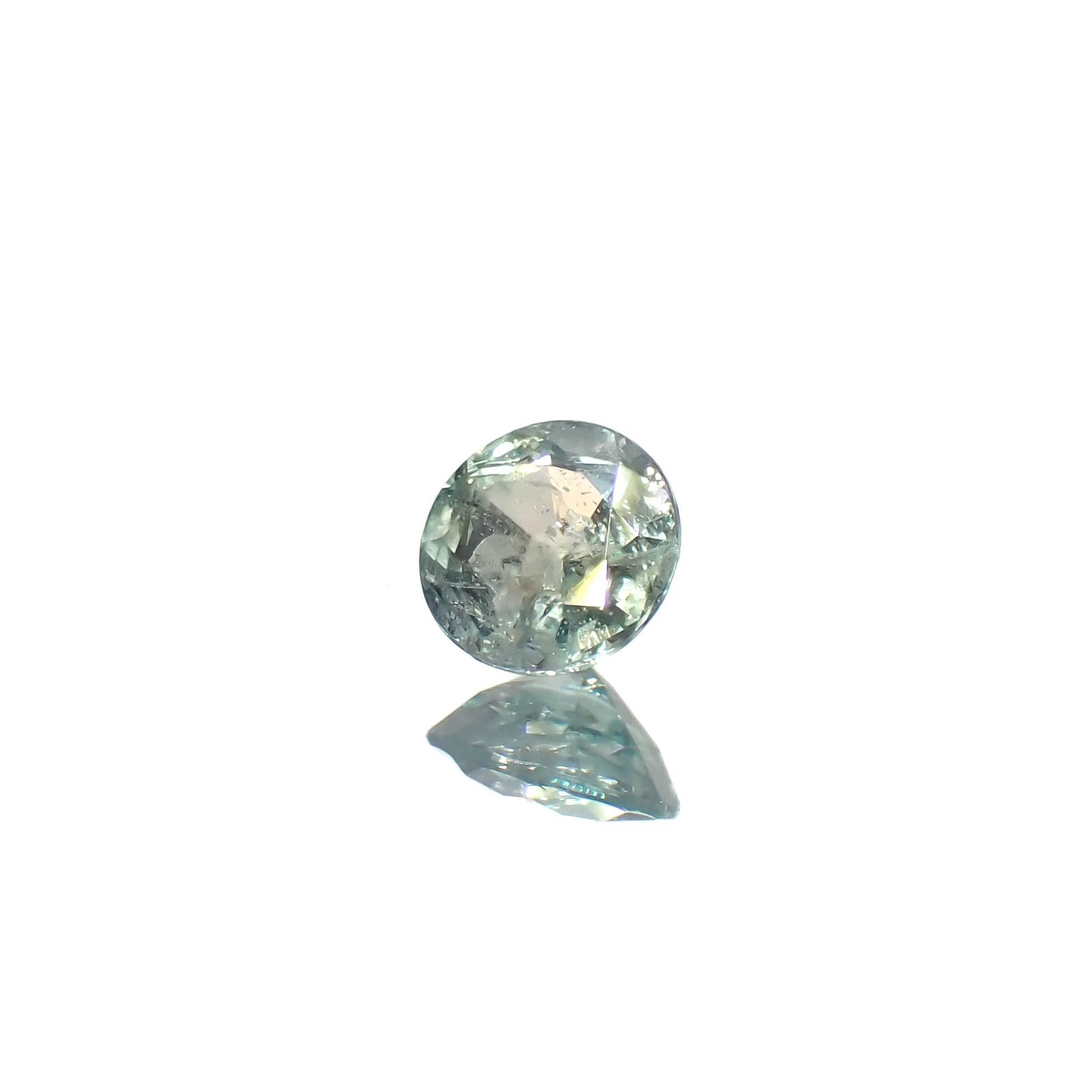 シルキーアレキサンドライト ブラジル・ミナスジェライス州ヘマチタ鉱山産 0.16ct[240627966]3.4x3.4mm前後