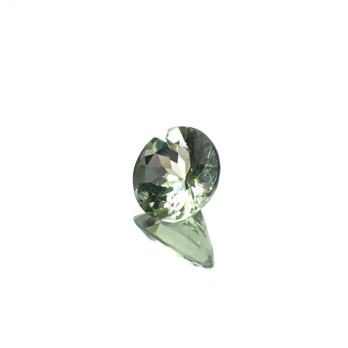 ペリドット(宝石名ペリドット)パキスタン/ノルウェー産 1.186ct ソ付(彩珠)[240728514]7x7mm前後