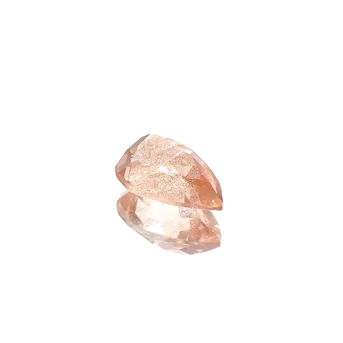 オレゴンサンストーン アメリカ・オレゴン州産 0.81ct[240627878]8x5.2mm前後