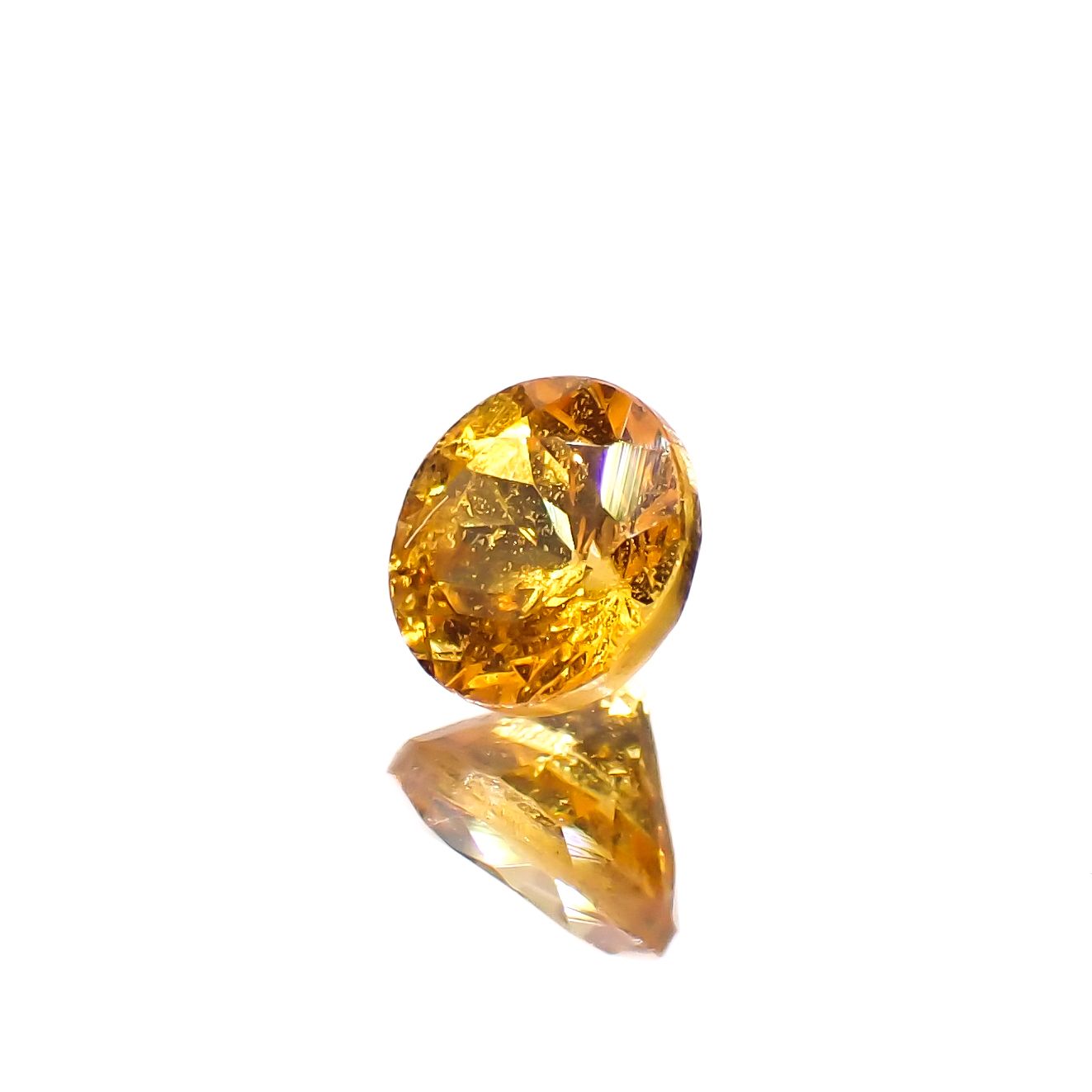 スペサルティンガーネット ナイジェリア産 0.52ct[230923371]4.4x4.4mm前後