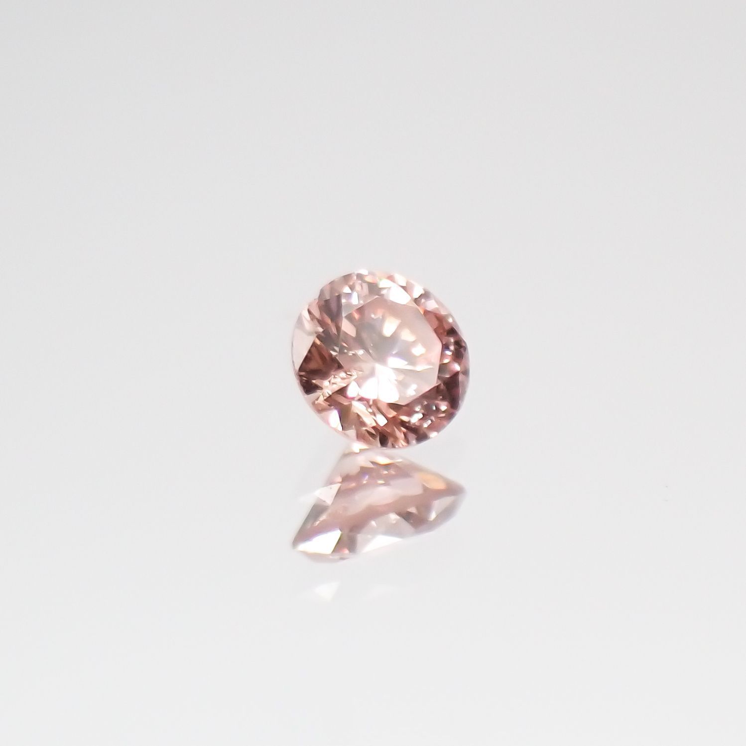 ピンクダイヤモンド SI-2 / FANCY ORANGY PINK ソーティング付 ルース 0.051ct[210611085]2.3×2.3mm前後