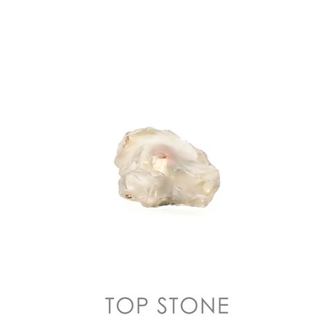 オレゴンサンストーン原石 アメリカ・オレゴン州産 2.10ct / 9.9x8.7mm前後 [230220421]