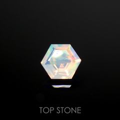 ◇ヘキサゴンカット◇エチオピアオパール(宝石名オパール)エチオピア産 0.33ct 識別済[220115480]4.8x4.8mm前後