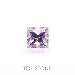 ◇プリンセスカット◇アイスラベンダーサファイア(宝石名サファイア)東アフリカ産 0.15ct 識別済[230120237]2.8x2.7mm前後