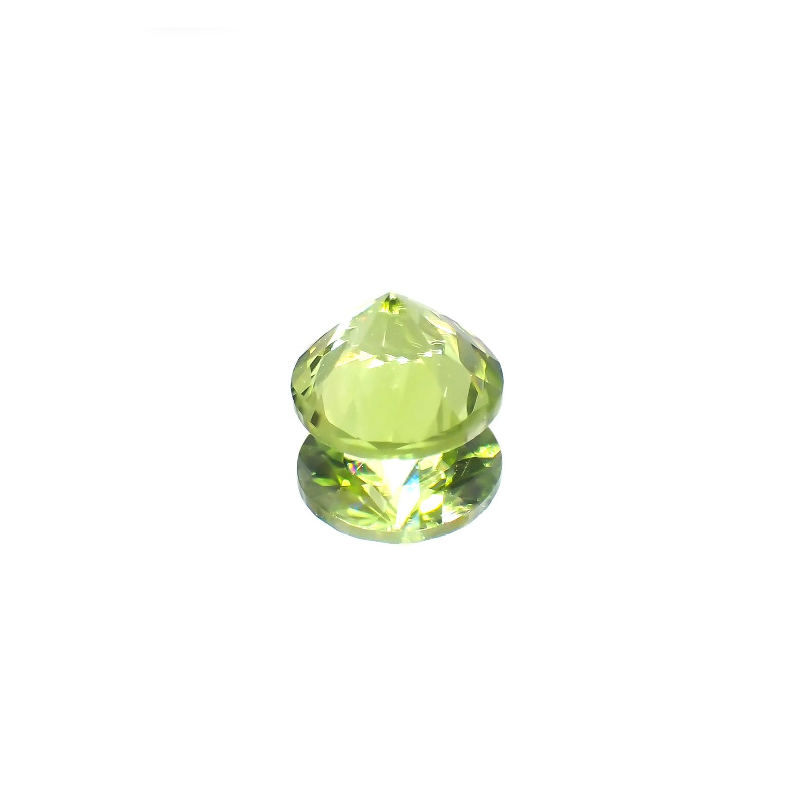 ペリドット(宝石名ペリドット) パキスタン産 1.07ct 識別済 [210913077]6.4×6.4mm前後
