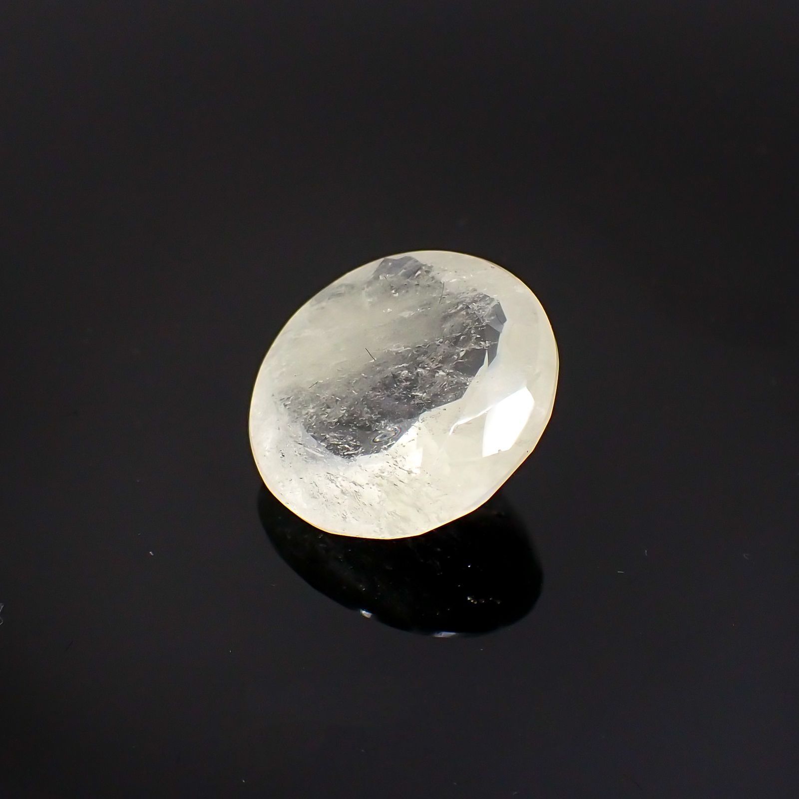 サルファーインクォーツ ブラジル産 12.55ct[231124313]16.8x16.7mm前後