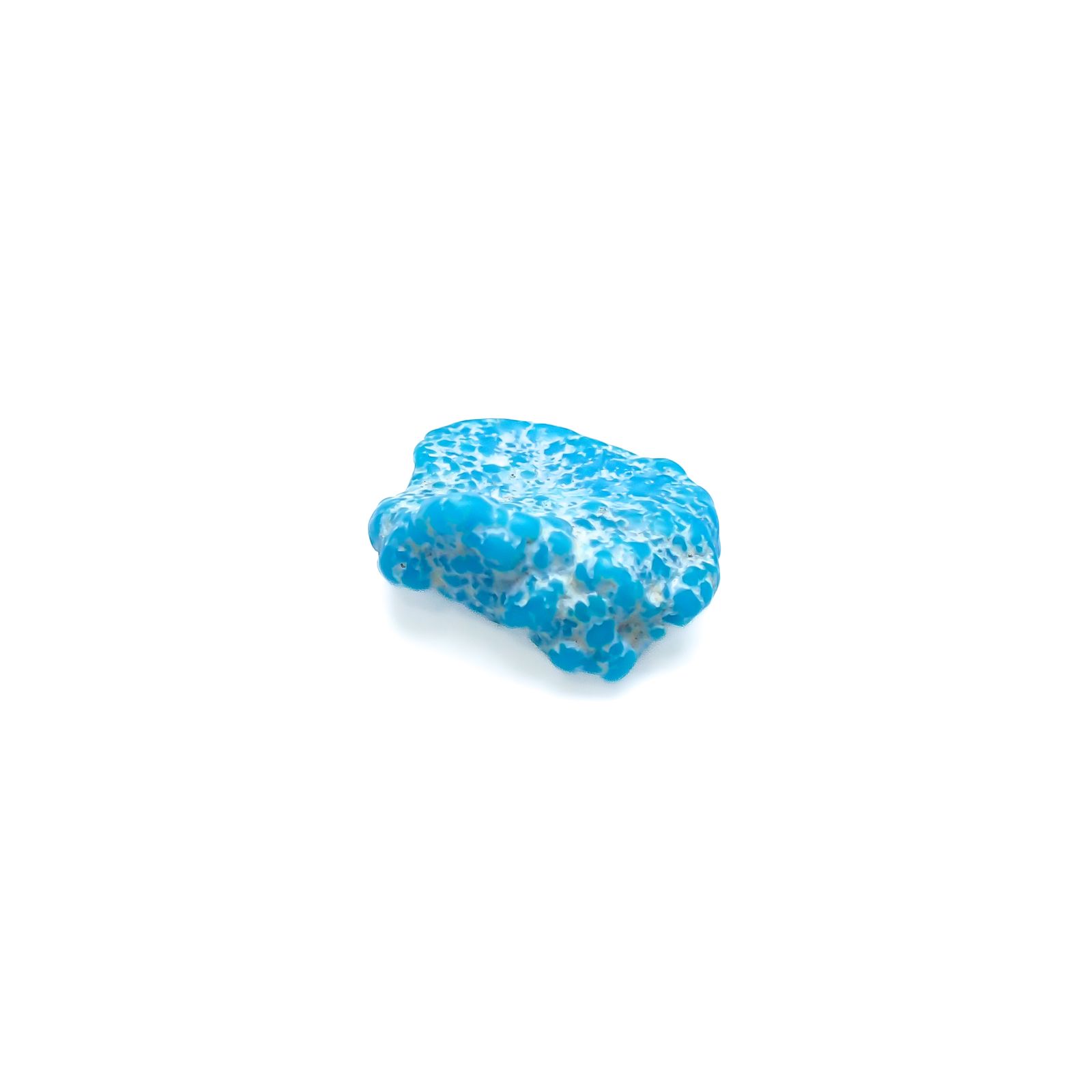 ターコイズ 原石 アメリカ・アリゾナ州キングマン産 5.82ct[240226368]14.4x11.4mm前後