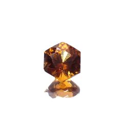◇ヘキサゴンカット◇ヘソナイトガーネット(宝石名ガーネット)スリランカ産 0.73ct 識別済[230421611]5.1x5mm前後