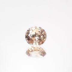 オレンジジルコン(宝石名ジルコン)スリランカ/カンボジア産 1.35ct 識別済[231124188]6.1x6.1mm前後