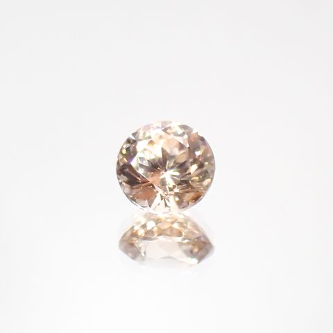 オレンジジルコン(宝石名ジルコン)スリランカ/カンボジア産 1.35ct 識別済[231124188]6.1x6.1mm前後