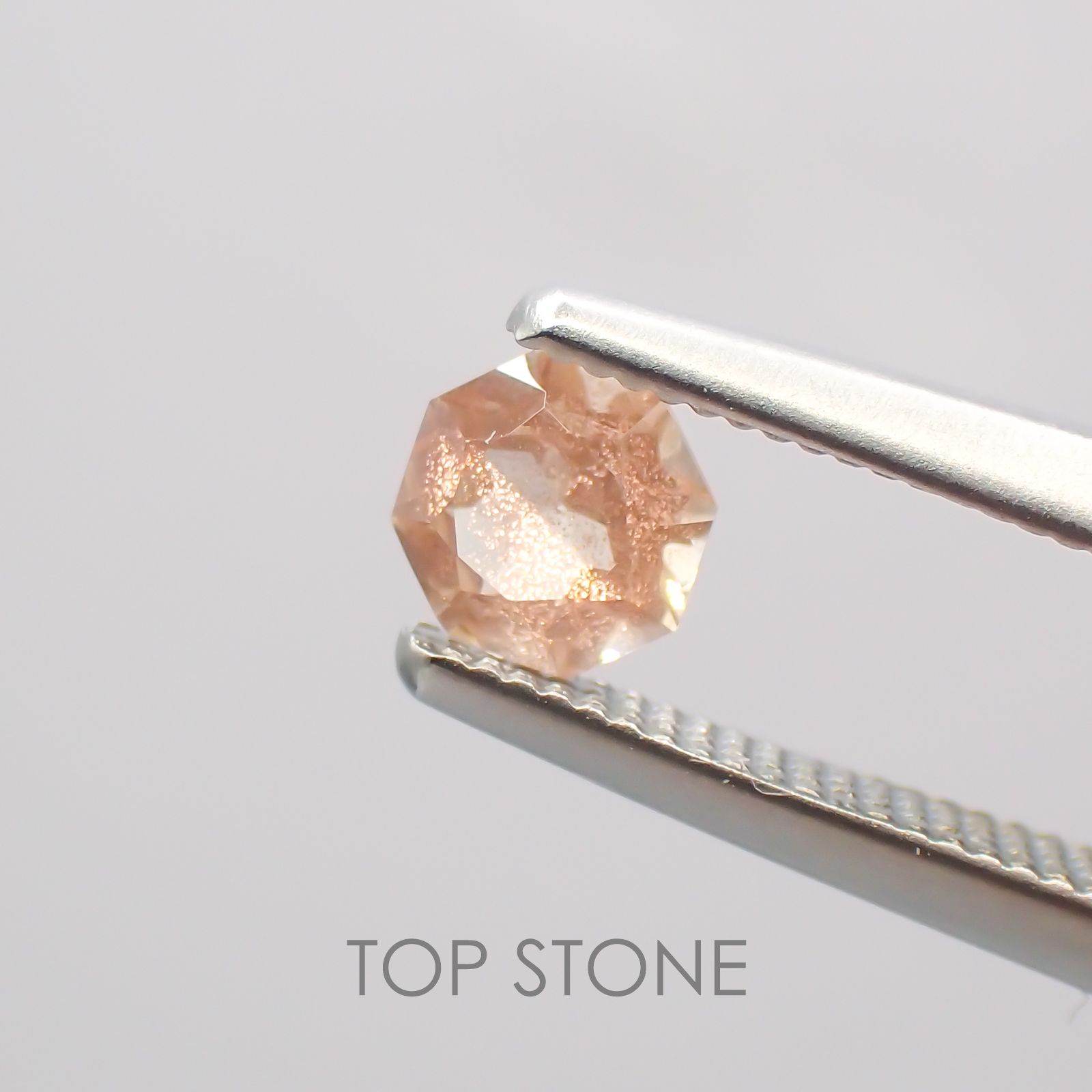 ◇オクタゴンカット◇オレゴンサンストーンSA  アメリカ産 ルース 0.29ct[210210044]4.1×4.1mm前後