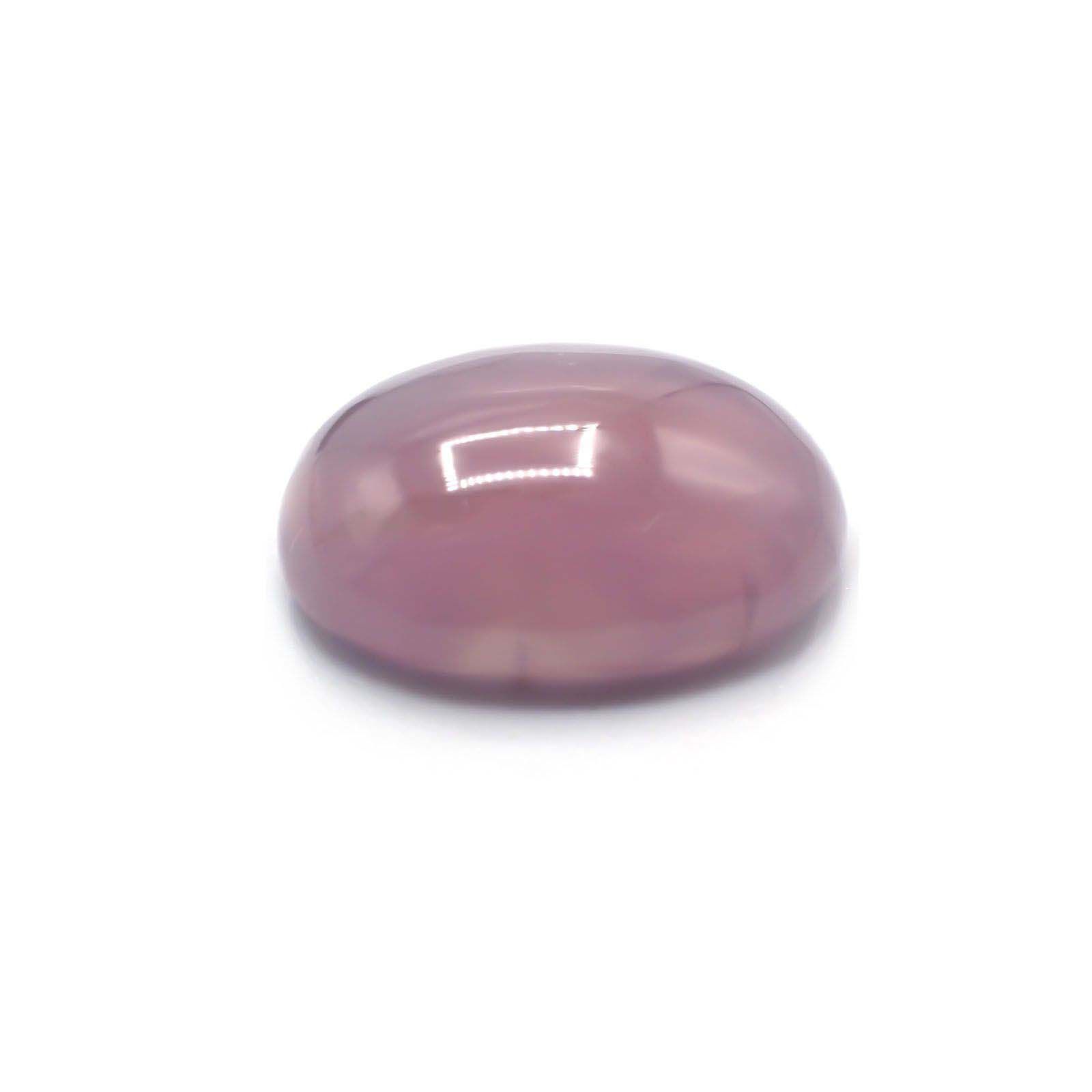パープルカルセドニー(宝石名バイオレット・カルセドニー)インドネシア産 9.36ct 識別済[230722715]16x13.1mm前後