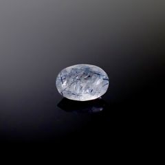 インディゴライトインクォーツ ブラジル産 3.14ct [241229601]11.6x8.7mm前後