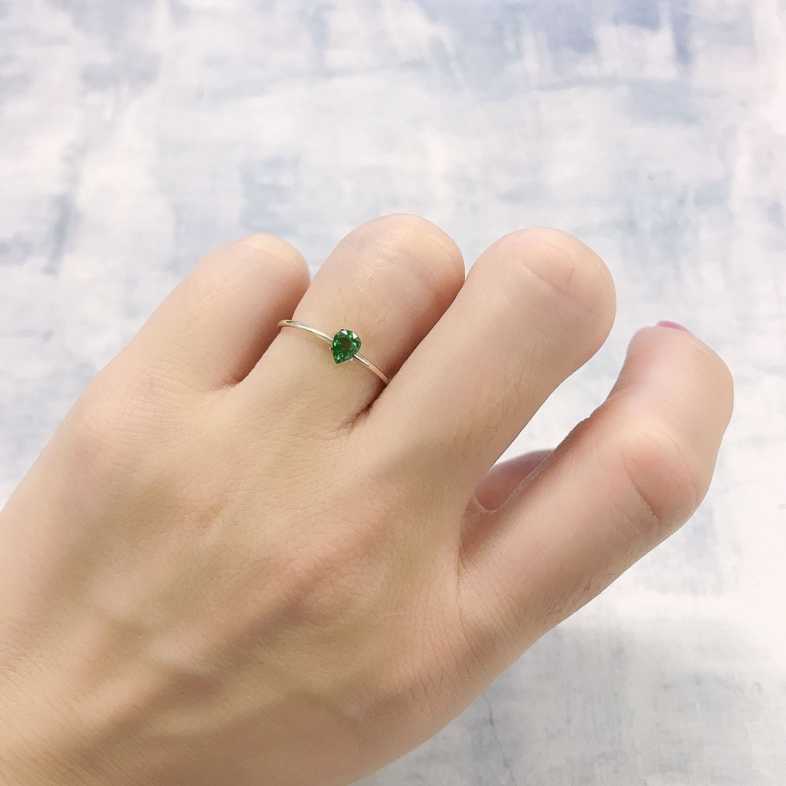 クロムトルマリン タンザニア産 0.23ct[220114161]4.5x3.5mm前後