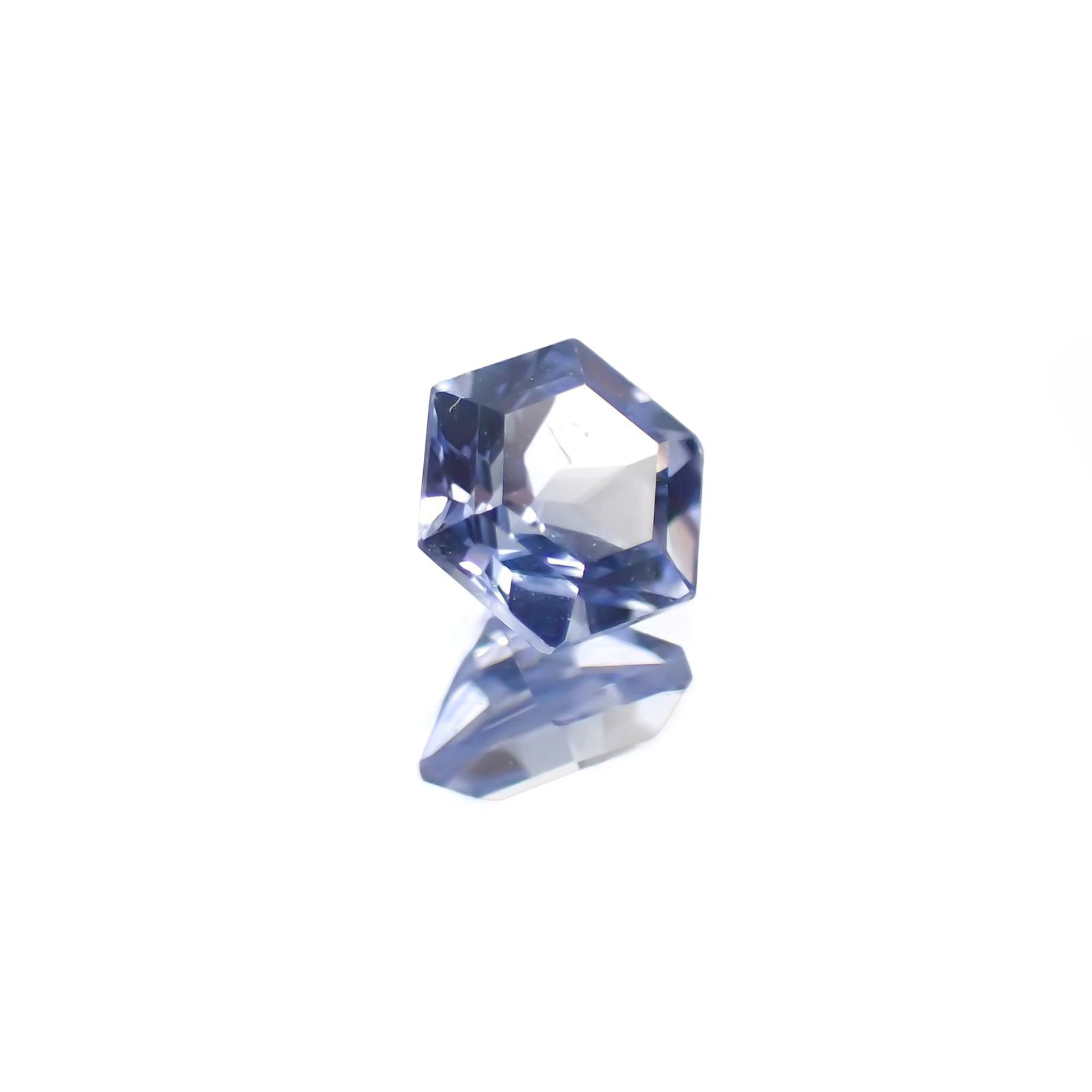 ◇ヘキサゴンカット◇サファイア(宝石名サファイア) マダガスカル産 識別済 0.29ct / 3.5x3.5mm前後 [260811056]
