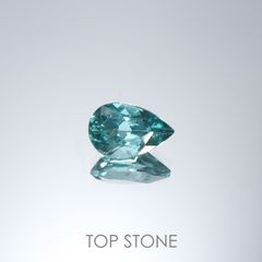 ブルーグリーンアパタイト(宝石名アパタイト)マダガスカル産 0.68ct 識別済[220515941]7.1x4.4mm前後