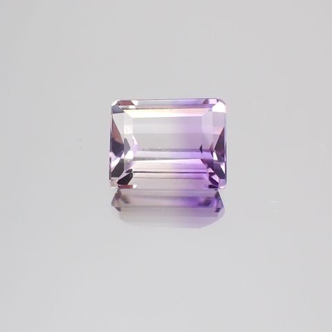 アワーグラスアメジスト(宝石名バイカラー・クォーツ)モロッコ産 3.75ct 識別済[231124280]10.3x8.2mm前後