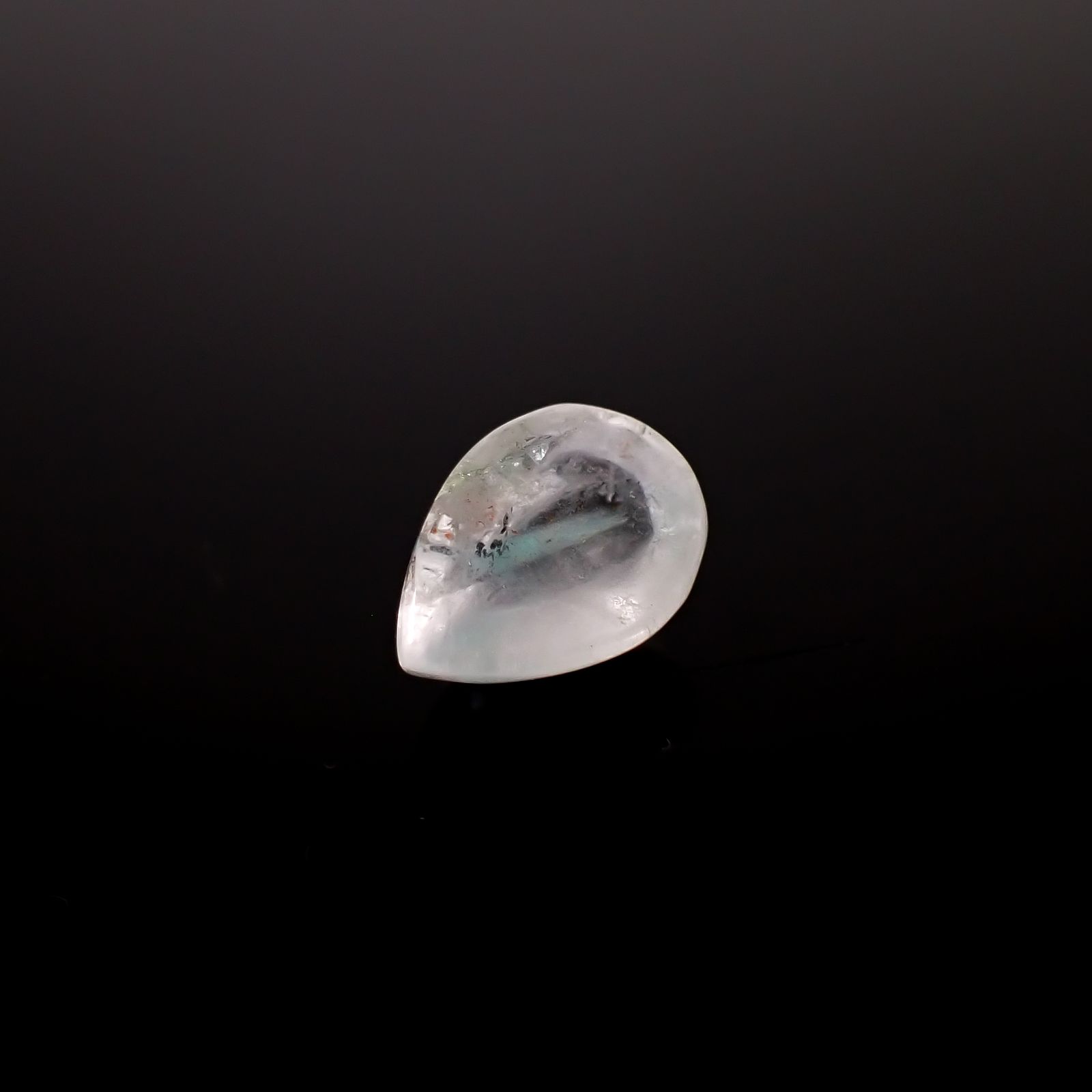 アホイトインクォーツ 南アフリカ・メッシーナ鉱山産 1.85ct [241029325]9.7x6.8mm前後