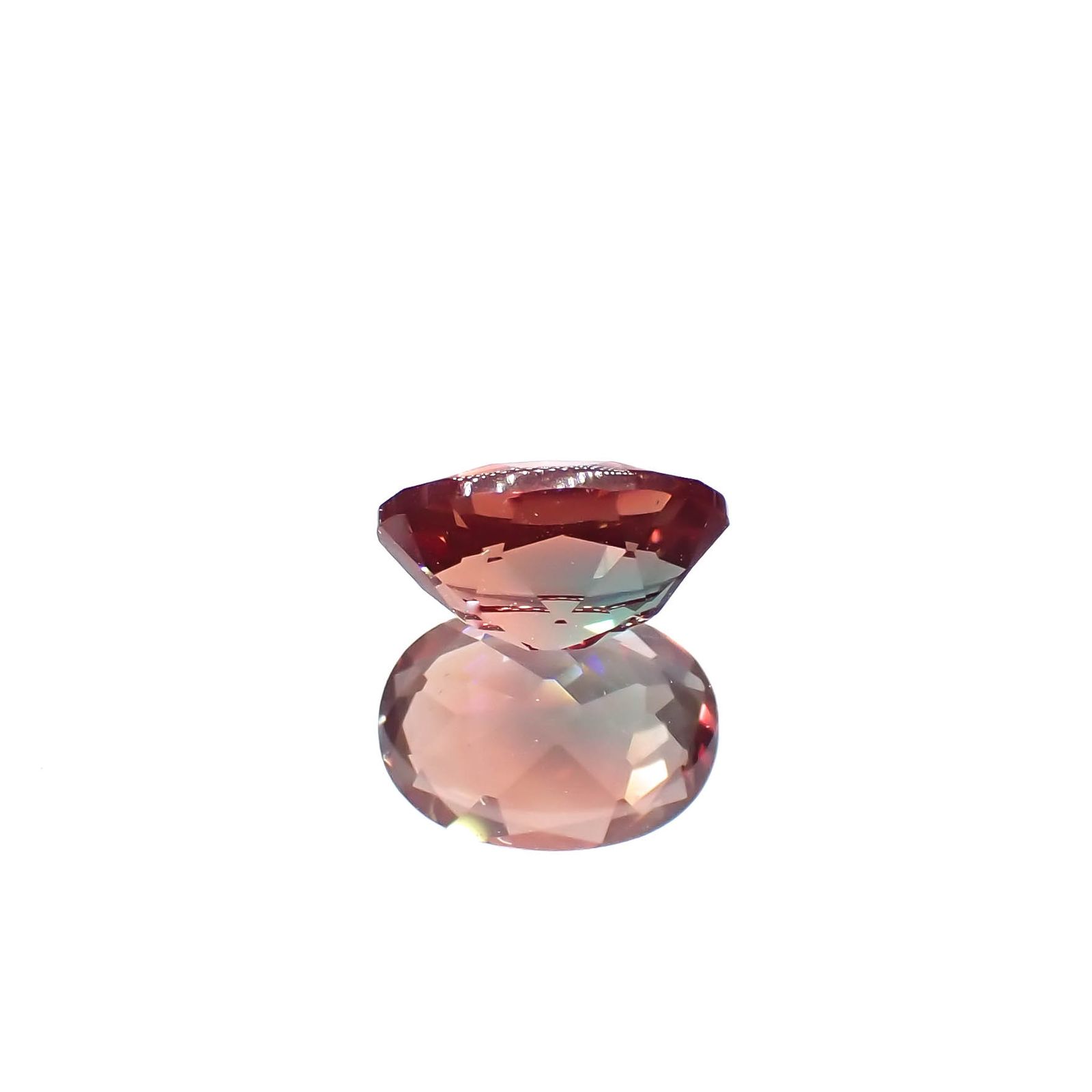 バイカラーアンデシン モンゴル産 0.74ct[230421493]7x5.1mm前後