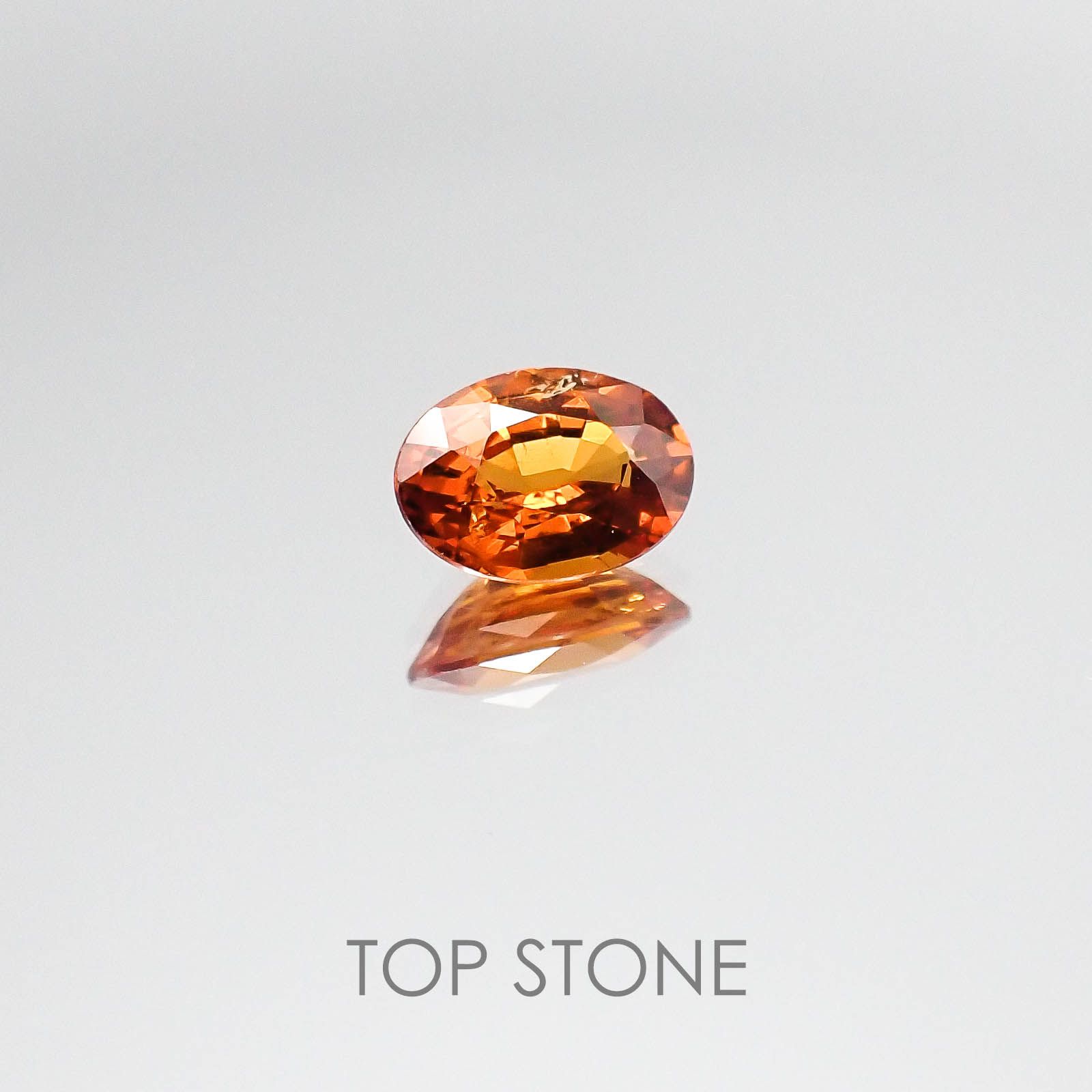 スペサルティンガーネット(宝石名スペサルティン・ガーネット) ナイジェリア産 0.98ct 識別済[20073725]7.1×5mm前後