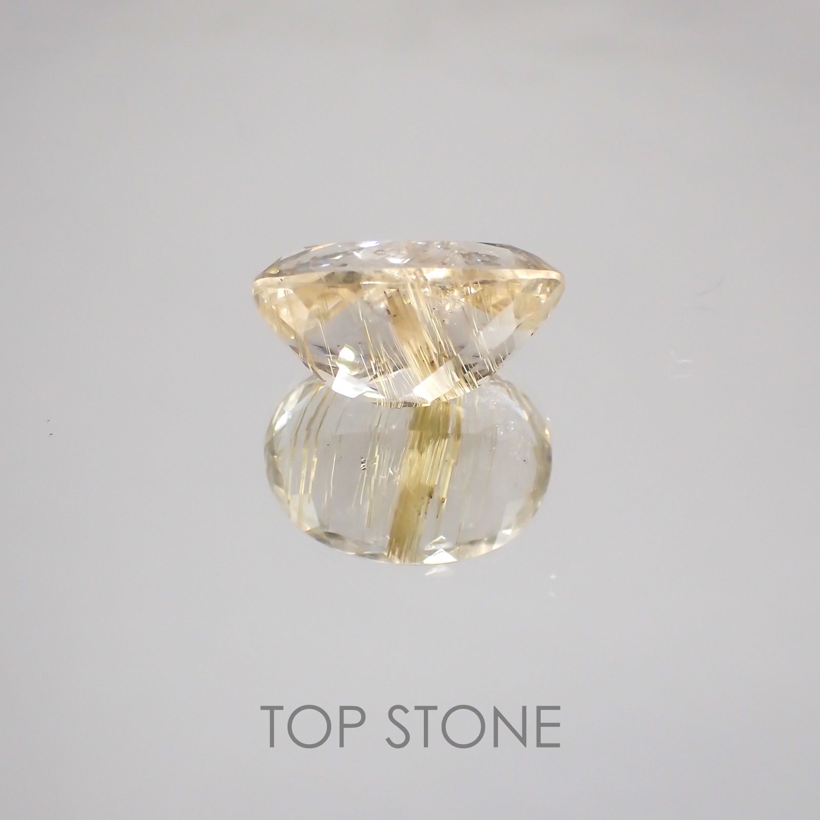 ルチルクォーツ ブラジル産 ルース 13.17ct[21019129]17.9×13.2mm前後