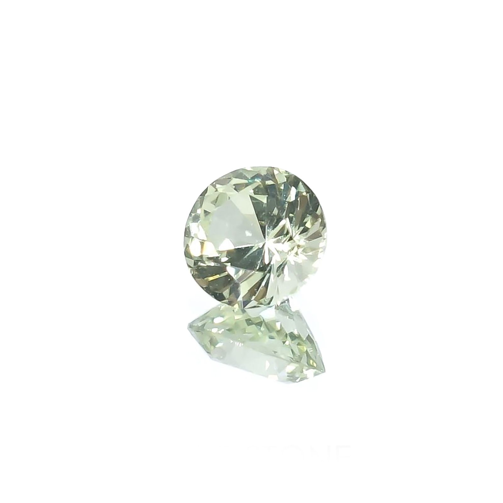 アイスライムブルーサファイア(宝石名サファイア)マダガスカル/オーストラリア産 識別済 0.52ct / 4.8x4.6mm前後 [220817364]